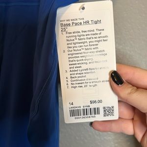 NWT base pant Lululemon